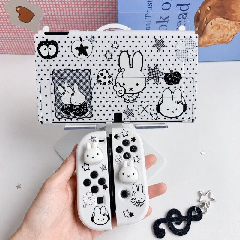 Gaming Console Tv - Niedliche Miffy-Schutzhülle für Nintendo Switch OLED,