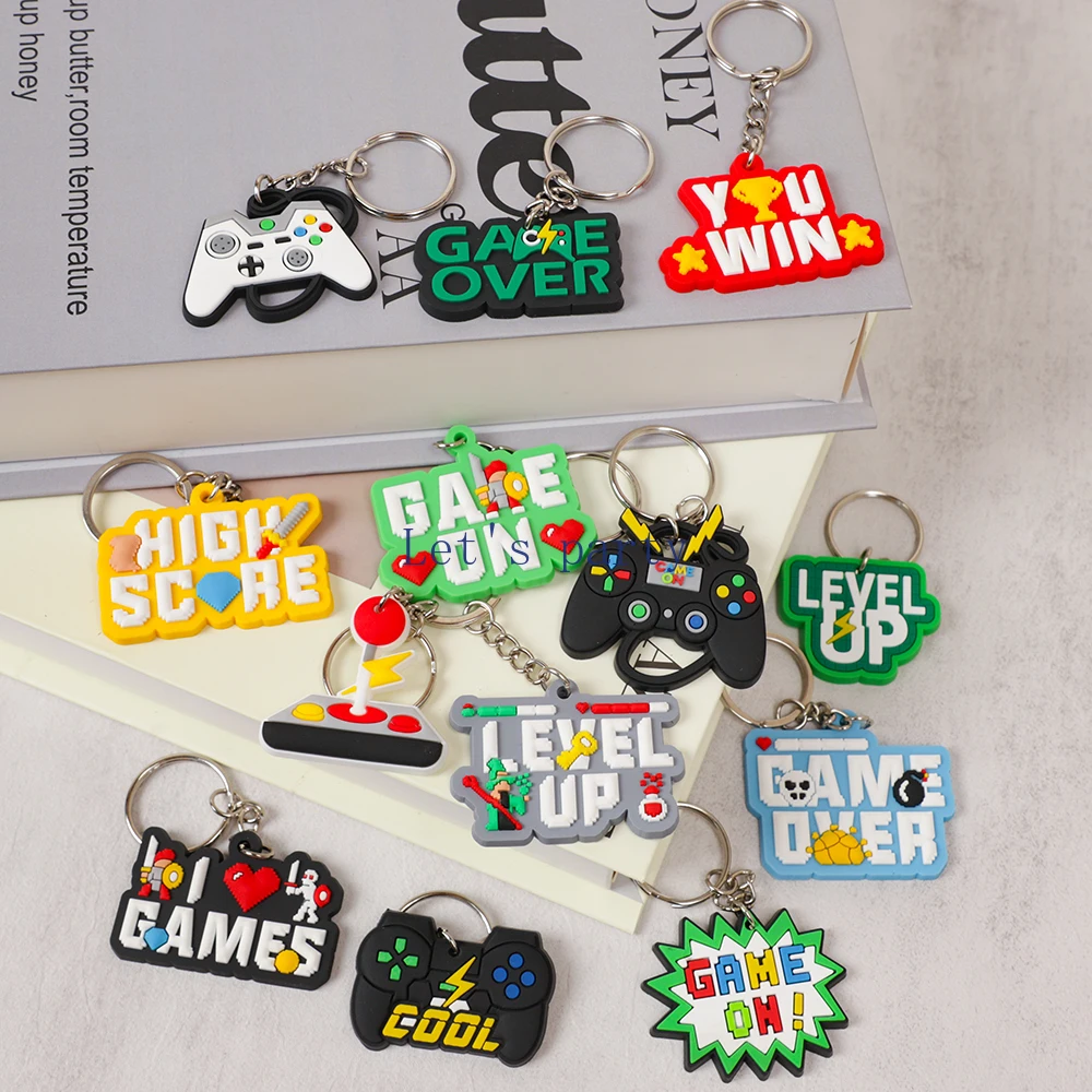 Gaming Console Keychain - 13 Stück Videospiel auf Thema PVC