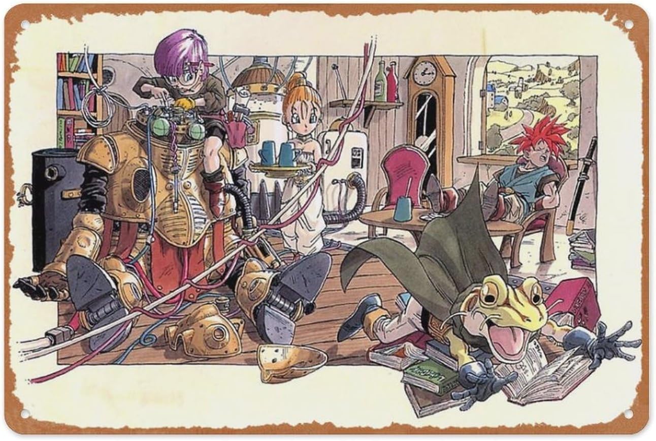 Gaming Console In - Retro Game Metallschild – Chrono Trigger