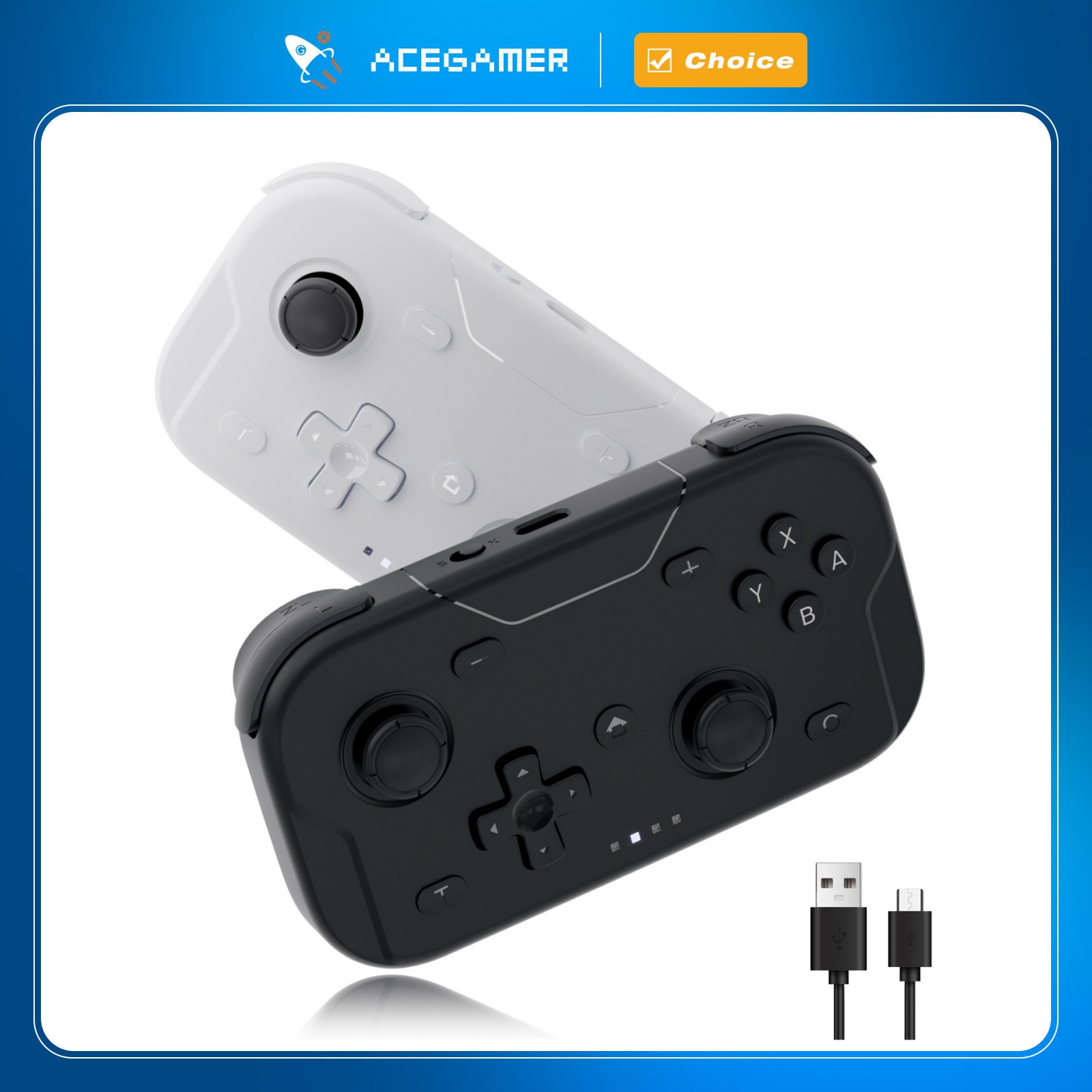 Gaming Console For Phone - AceGamer Pocket Game Controller Tragbare Hall-Joysticks