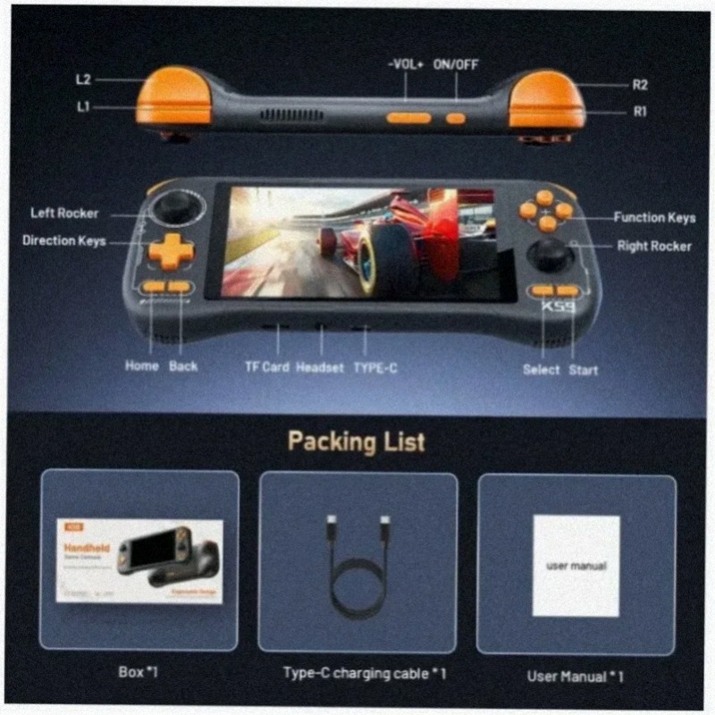 KINHANK K59 Handheld-Spielkons – Gaming Console Under 5000 Bewertung und Preis